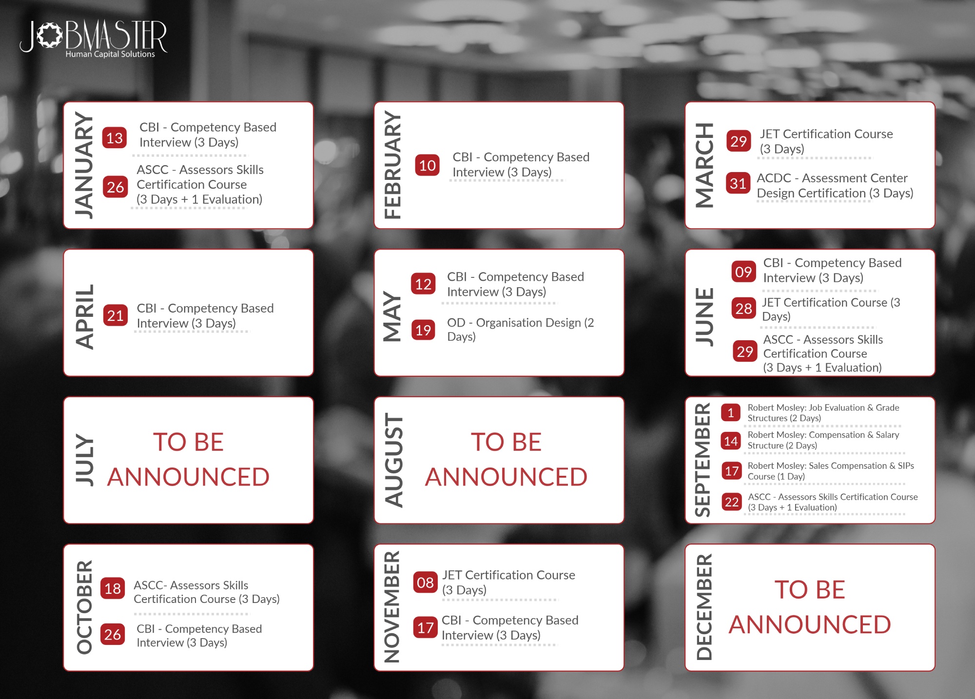 JM Calendar